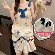吊帶睡裙女夏季棉帶胸墊薄款可愛學(xué)生無袖家居服夏天甜美可外穿 YS-G880 2XL 建議【135-150】