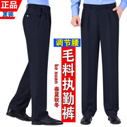 正品寬松夏季薄款褲子藏藍(lán)春秋執(zhí)勤褲保安褲西褲男女褲工作服大碼 公發(fā)-夏褲（薄款） 160/80-84-88女：備注要的碼