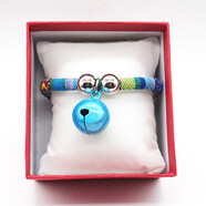 曼斯特狗狗鈴鐺 貓咪鈴鐺 可愛(ài)賣(mài)萌寵物項鏈 彩色 泰迪貓咪 民族風(fēng)藍色藍鈴鐺