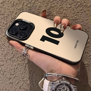 帝仕信【幸運數(shù)字】適用蘋果15promax手機殼iphone14Pro保護套個性創(chuàng)意13pm保護套  lucky ten 【黑色彩銀】 iPhone 16Pro