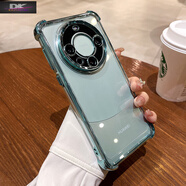 呆殼超強防摔適用華為mate60pro手機殼mate60新款全包鏡頭mete60pro+氣囊透明高級感簡約硅膠保護殼 【雅川青-帶鏡頭膜】氣囊超強防摔 華為 Mate 60