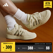 adidas ENTRAP美式校園風(fēng)運動板鞋少年感復(fù)古籃球鞋男女阿迪達(dá)斯 淺芥末綠/深綠   42.5