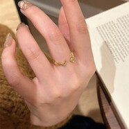 瑞諾靈蛇銀手鐲女新款時尚小眾本命年生肖蛇開口銀鐲子生日禮物送女友 靈蛇戒指12-13號