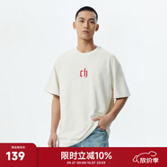 CHINISM CH純色簡(jiǎn)約短袖男夏季T恤半袖時(shí)尚寬松潮流休閑潮牌圓領(lǐng)情侶上衣 復古紅 L
