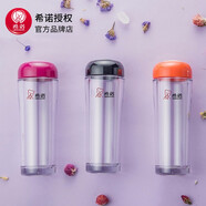 希諾（heenoor）加厚防摔塑料杯子學(xué)生小巧食品級健康小容量口袋外出便攜水杯 品紅色-140ml容量很小-8031