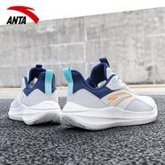 安踏男鞋秋冬季網(wǎng)面透氣跑步鞋戶(hù)外訓練鞋輕便軟底綜訓運動(dòng)鞋子男 象牙白/一度灰/新墨水藍 40.5