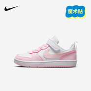 NIKE 耐克男女童休閑板鞋COURT BOROUGH魔術(shù)貼易穿脫兒童運動(dòng)童鞋低幫 DV5457-105 33.5 【建議腳長(cháng)21cm】