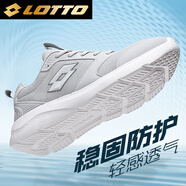 樂途（LOTTO）跑步鞋男新款網(wǎng)面透氣軟彈輕盈休閑健身運(yùn)動(dòng)鞋男 1096 冰川灰 40