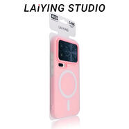 作強藍色果凍二合一適用小米17promax新款手機殼膚感純色xiaomi17pro時尚17專用磁吸防摔保護情侶男女 粉色果凍二合一 小米17ProMax