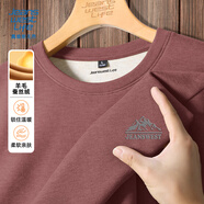 JEANSWEST LIFE真維斯羊毛絨打底衫男士秋冬款歐美風(fēng)內搭長(cháng)袖體恤情侶款保暖上衣