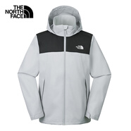 北面（The North Face）沖鋒衣男戶外單層防風(fēng)硬殼外套夾克可掛膽 88FR C3F/灰色 L