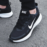 耐克（NIKE）男鞋2025新款夏季跑步鞋E-SERIES休閑鞋運動鞋易穿脫網(wǎng)眼慢跑鞋 黑色白CT1729-001腳感升級 41