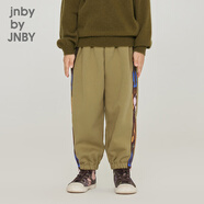 jnby by JNBY[江南布衣童裝]冬加絨長(cháng)褲保暖舒適休閑易打理男女童1NAE13190 733枯黃 100 cm