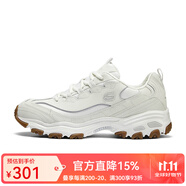 SKECHERS斯凱奇男鞋經(jīng)典情侶熊貓鞋男子休閑運(yùn)動(dòng)鞋厚底緩震老爹鞋 52675/OFWT 乳白色 42.5