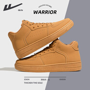 回力（Warrior）旗艦回力男鞋小白鞋男鞋高幫板鞋秋冬款情侶休閑百搭運動(dòng)鞋女球鞋 土黃色【高幫】 43 （男）