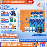 洋河海之藍(lán)禮盒裝42度480mL白酒 綿柔濃香藍(lán)色經(jīng)典酒廠商務(wù)送禮 42度 480mL 4瓶 禮盒裝*2