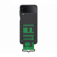 三星Galaxy Z Flip4/W23 Flip 原裝掛繩式硅膠保護殼 手機殼 掛繩式折疊保護套 掛繩式硅膠保護殼【黑色】