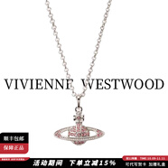 薇薇安·威斯特伍德（Vivienne Westwood）[代購現(xiàn)貨]西太后項鏈明星同款旗艦正品土星項鏈送女友生日禮物 粉色-土星項鏈