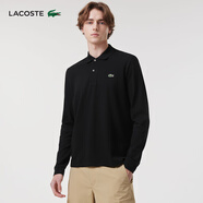 LACOSTE法國(guó)鱷魚(yú)男裝經(jīng)典版L.12.12系列棉質(zhì)長(zhǎng)袖polo衫|L1312 031/黑色 L 5