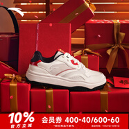 安踏（ANTA）【樊振東同款】好事發(fā)生丨街頑2蛇年新年紅色板鞋男女同款運動(dòng)鞋 【女款-街頑】象牙白/數字霧灰/ 40