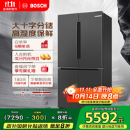 博世（BOSCH）【灰階十字分儲(chǔ)】605升家用大容量變頻一級(jí)能效對(duì)開門冰箱 國(guó)家補(bǔ)貼20%冰箱 無(wú)霜保鮮 KMF61A91TI
