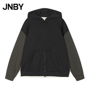 江南布衣（JNBY）【商場(chǎng)同款】25冬新品衛衣連帽開(kāi)襟5PA413140 098/黑灰系組合 XS