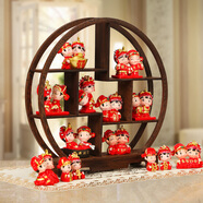 吉善緣 結婚禮物送新人朋友婚慶新婚禮物 紀念日禮品家居裝飾工藝品擺件 幸福美滿(mǎn)10款古架【京送不刻字】