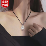 栢啟歆民族風鎖骨鏈平安鎖項鏈長命鎖福鎖吊墜國風飾品高級感生日禮物 平安鎖項鏈