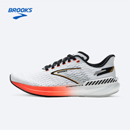 布魯克斯（BROOKS）跑步鞋男運(yùn)動(dòng)緩震透氣競速支撐專業(yè)馬拉松跑鞋Hyperion旋風(fēng) 【男支撐】白色/火紅珊瑚/桔紅 42.5