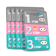 Holika Holika韓國進(jìn)口惑麗客去黑頭豬鼻貼 面膜三片裝7g*3撕拉三部曲 黑頭導出 普通版5片裝