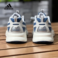 阿迪達斯 （adidas）跑步鞋男鞋2025新款夏季復古老爹鞋透氣休閑鞋緩震運動(dòng)鞋 GW7248灰白藍 36