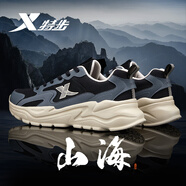 特步（XTEP）男鞋運動(dòng)鞋軟底網(wǎng)面鞋男透氣跑步鞋春夏季潮流新品男士休閑鞋子男 黑/木炭灰【網(wǎng)面】 39