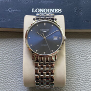 【二手99新】浪琴手表（LONGINES）博雅系列男表 商務休閑男士超薄自動機械 瑞士品牌天文臺認證 37mm 鉆刻藍盤 L4.810.4.97.6
