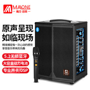 曼龍（MALONE） 輕便攜式老人雙肩背戶(hù)外K歌唱歌藍牙室外活動(dòng)手提音箱重低音教學(xué)直播音箱廣場(chǎng)舞音響 K-108吋標配+話(huà)筒耳麥可選+禮品