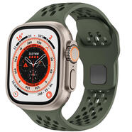 桐汝壁新款蘋(píng)果17promax手機(jī)套適用applewatch ultra1/2表帶iwatch9蘋(píng)果S9手表S8運(yùn)動(dòng)S10氟橡膠117Air殼 網(wǎng)洞款橄欖綠 蘋(píng)果17