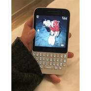 黑莓BlackBerry/黑莓 Q5全鍵盤(pán)智能聯(lián)通4G學(xué)生戒網(wǎng)癮網(wǎng)紅可愛(ài)備用手機(jī) 白色