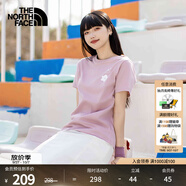 北面（The North Face）短袖T恤女戶外圓領(lǐng)親膚透氣25春夏新品|8EYM 0SO/粉色 S /155