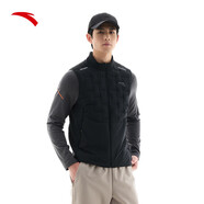 安踏（ANTA）無(wú)縫羽絨服馬甲男裝秋季鴨絨保暖短款立領(lǐng)棉服上衣 基礎黑-3 3XL (男190)