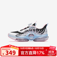 安踏（anta）女大童運動(dòng)鞋新款紐扣鞋犟彈跑步鞋中大童跑鞋兒童女童鞋 【UFO】黑/安踏白-2 36