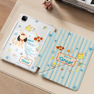 RBP適用mini67平板保護套3Y折保護殼帶筆槽保護套亞克力質(zhì)感四周氣囊防彎抗摔皮套多角度-購物繪本