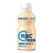 蒙牛優(yōu)益C活菌型乳酸菌酸奶飲品300億活性益生菌低溫整箱 隨機混合口味（2口味配） 10瓶