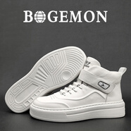 BOGEMON 【輕奢名品 限量版】順豐包郵專柜款私人手工定制加絨男士休閑鞋 白色-單里 38