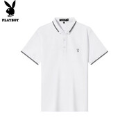 花花公子（PLAYBOY）T恤男短袖夏季男士polo衫翻領(lǐng)商務(wù)休閑上衣服高端男裝