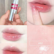YSL圣羅蘭銀管圓管口紅水光滋潤奶茶色05 04 16 17 15 7b 【現貨】銀管02#無(wú)色潤唇膏