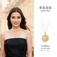 LUCKY KILA新加坡品牌輕奢小眾ins設(shè)計(jì)溫柔風(fēng)氣質(zhì)925銀項(xiàng)鏈簡(jiǎn)約優(yōu)雅 淺金色