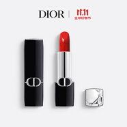 迪奧DIOR烈艷藍(lán)金口紅緞光080唇膏3.5g化妝品 享禮袋生日禮物送女友