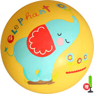 費雪（Fisher-Price）兒童玩具球 寶寶小皮球拍拍球22cm(黃色 贈打氣筒)生日禮物禮品
