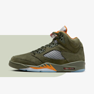 NIKE耐克Air Jordan 5 Retro AJ5橄欖綠 2024年版 男子復(fù)古高幫籃球鞋 DD0587-308 41