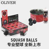 OLIVEROLIVER奧立弗壁球初學者訓練球正品專業(yè)比賽藍點紅點雙黃點比賽球 單藍點 初學推薦【整盒24個】 單個
