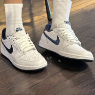耐克（NIKE）AJ1籃球鞋男鞋夏季新款板鞋Air Jordan 1運動(dòng)鞋低幫輕便休閑鞋 FB9933-141 AJ1白藍 44